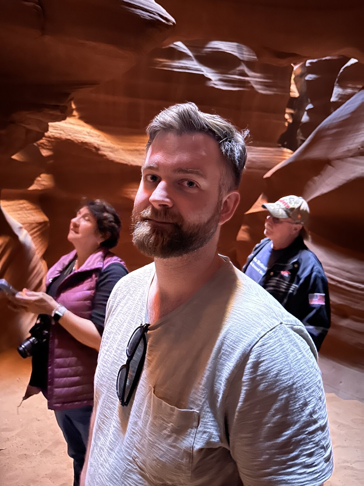 Martin in a slot canyon